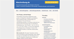 Desktop Screenshot of abschreibung.de